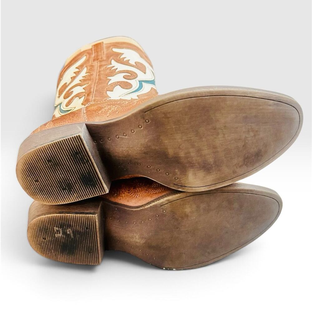 Matisse Stampede 2 Western Cowboy Boots Brown Turquoise Women’s 8.5 - Picture 8 of 16